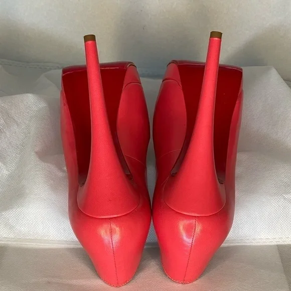 Christian Louboutin Lady Peep peep toe pump 150mm EU37 coral pink Napa kid lthr - Picture 14 of 16